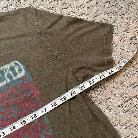 🐢 '24 Grateful Dead Band Retro Look Bertha Large Face Green/Grey Text Lucky Tee - Picture 11 of 11